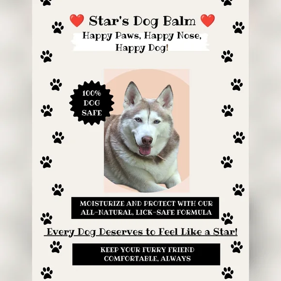 (1) 2oz Handmade Dog Nose And Paw Balm - Picture 2 of 3